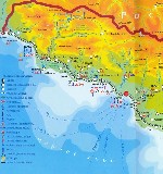 туристская Map of Abkhazia