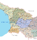map Georgia in English