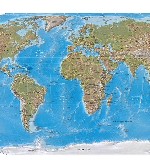 физическая map мира