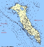 Map of Bering Island