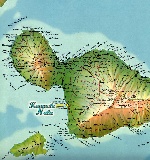 Map of Island of Maui