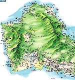 Map of Island of Oahu