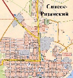 Map of Spassk-Ryazansky