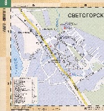 Map of Svetogorsk