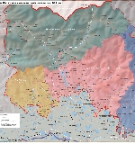 этническая map of South Ossetia