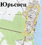 Map of Yuryevets